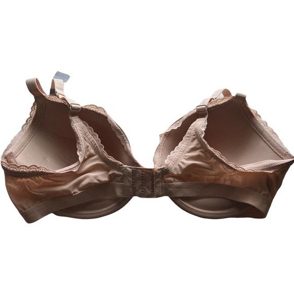 Aerie Brooke Plunge Bra in Natural Nude Lace Trim Size 36DD - Picture 4 of 7